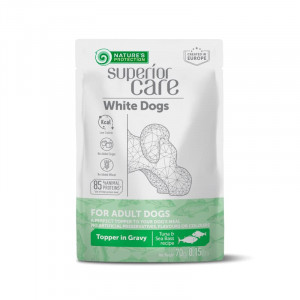 NATURE`S PROTECTION SUPERIOR CARE DOG WHITE konservi suņiem Tuncis, asaris 70g